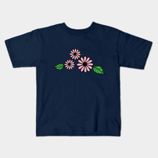 Pink Flowers Kids T-Shirt